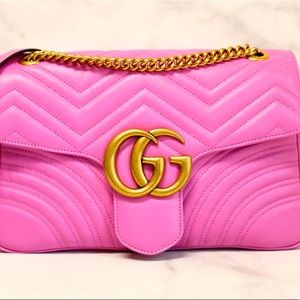 Almost New Pink Gucci Marmont bag